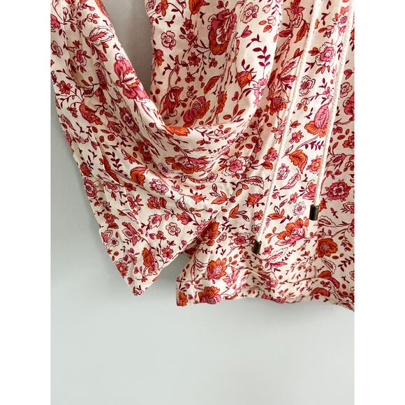 Jessica Simpson | NWT | Printed Floral Linen Blend Romper | Sz M - Picture 7 of 10